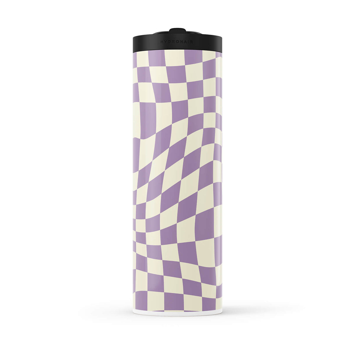 Purple Checkered 560ml Water Bottle By Hydronair