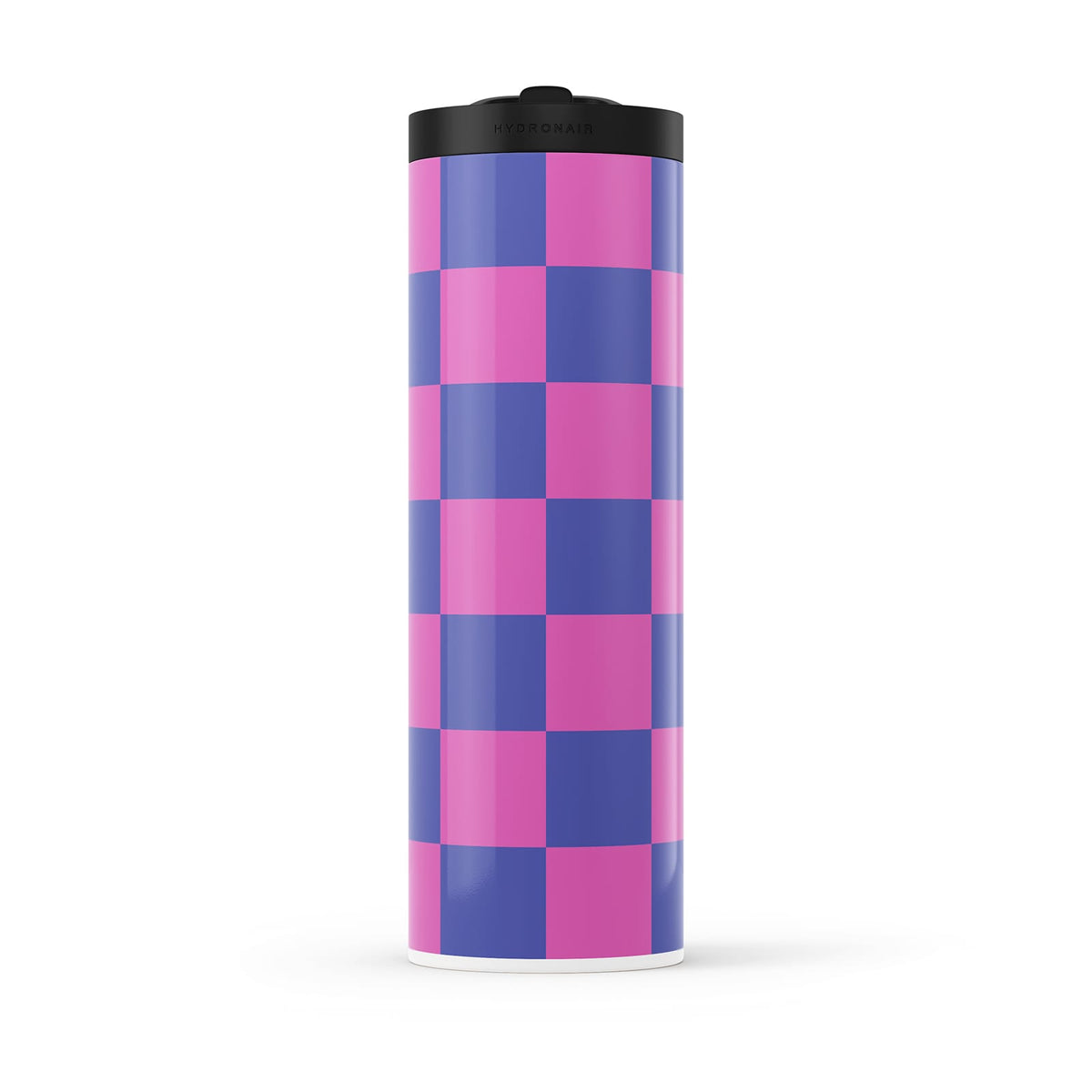 Purple Checkered 560ml Water Bottle By Hydronair