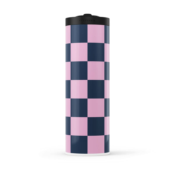 Purple Checkered 560ml Water Bottle By Hydronair