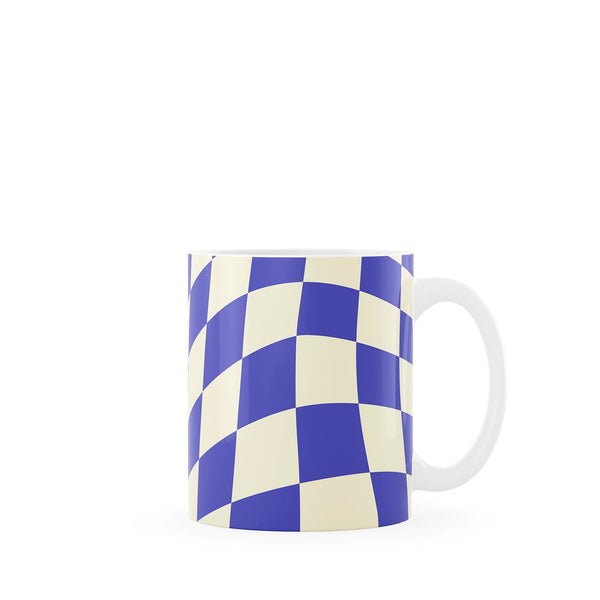 Purple Checkered Mug
