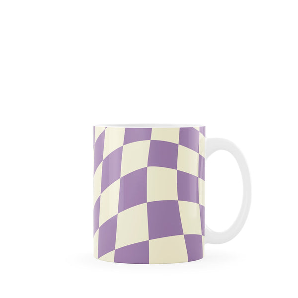 Purple Checkered Mug