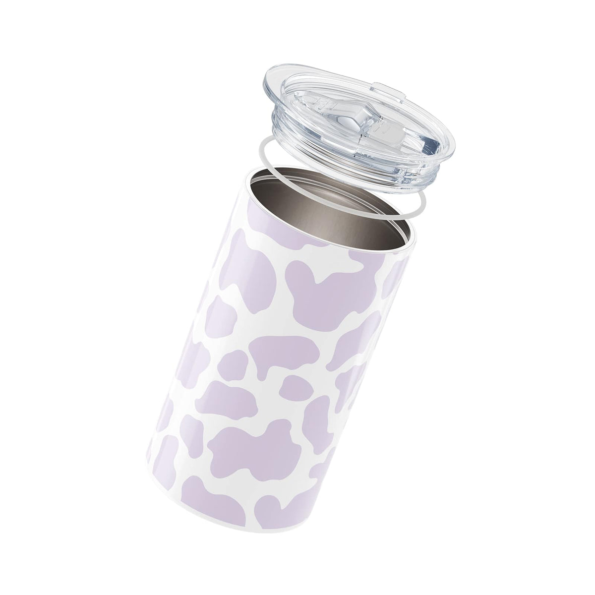 Purple Cow Print Insulated 12oz Cup