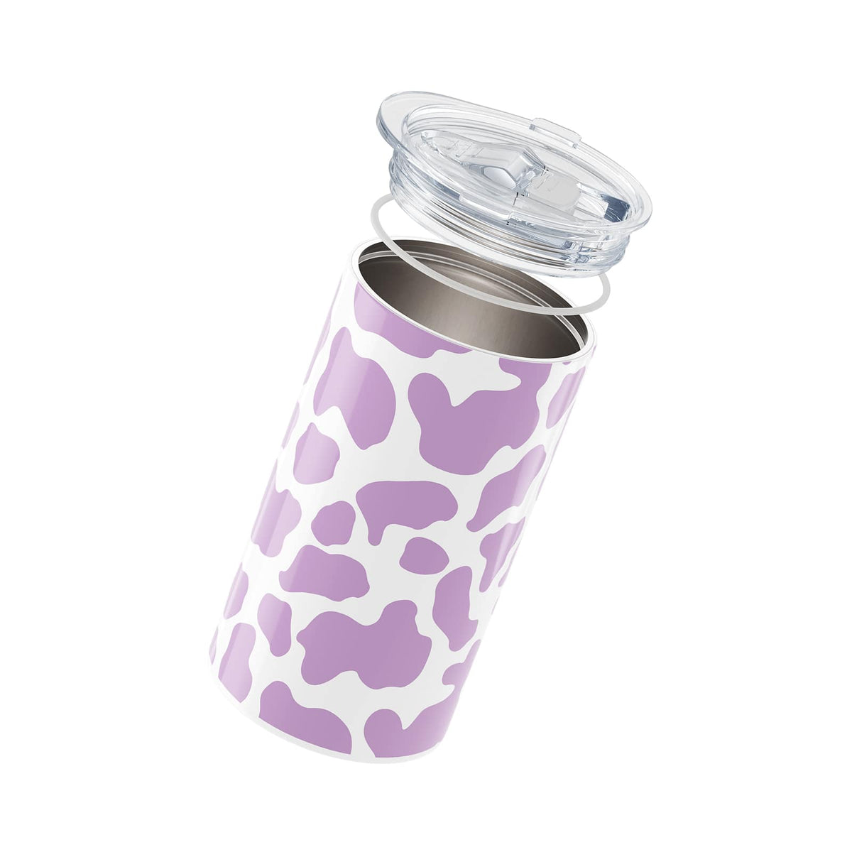 Purple Cow Print Insulated 12oz Cup