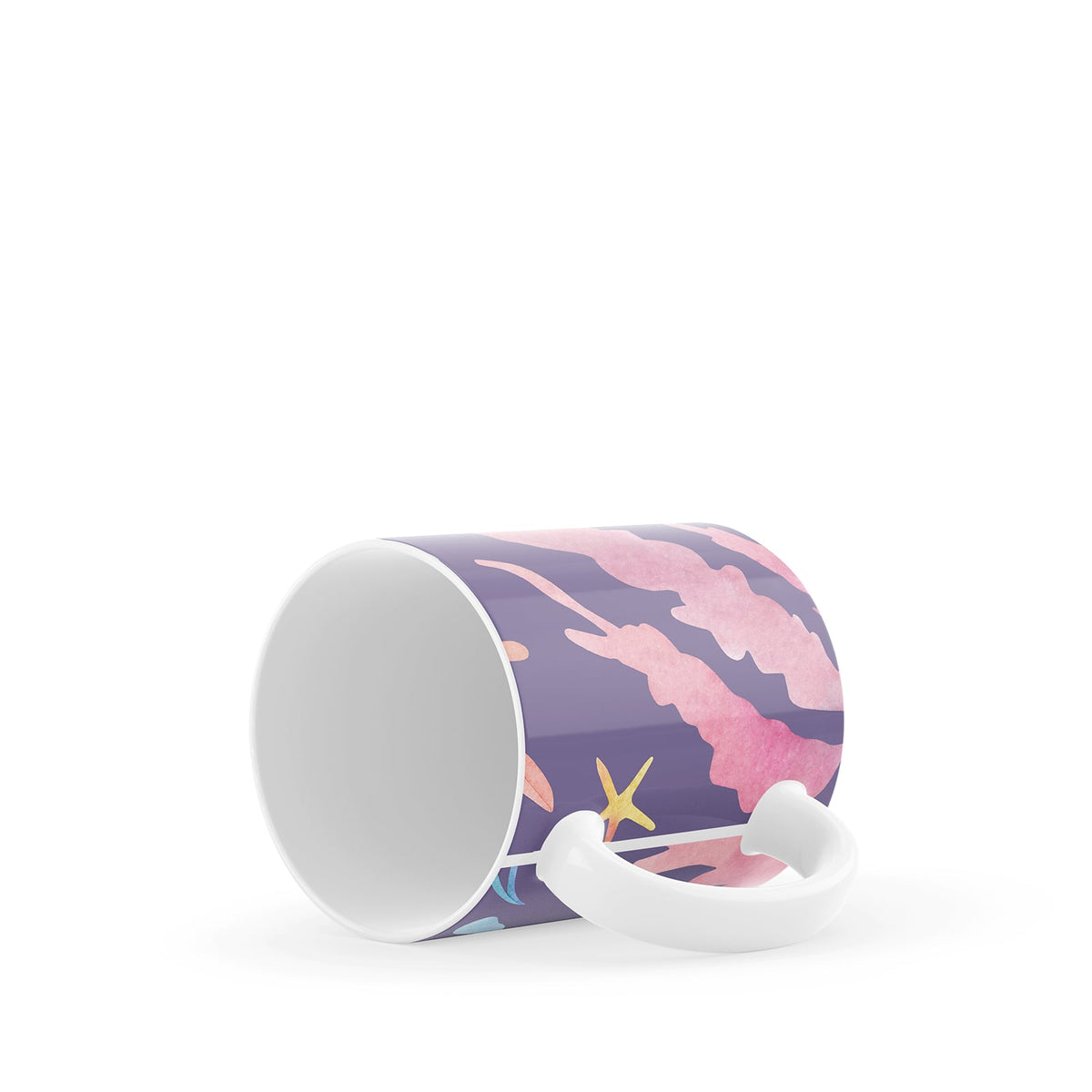 Purple Fish Ceramic Mug