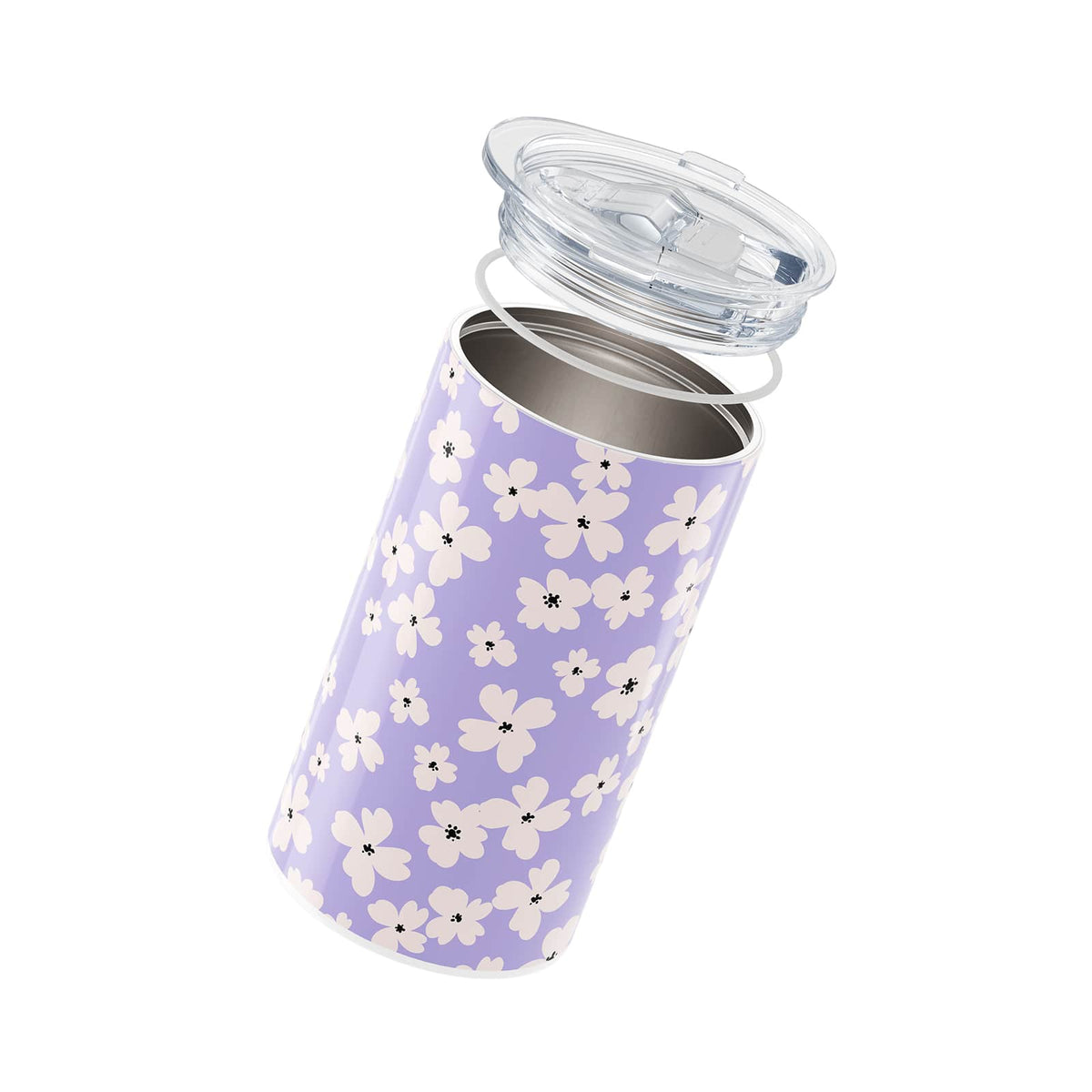 Purple Floral 340ml Coffee Cup By Hydronair