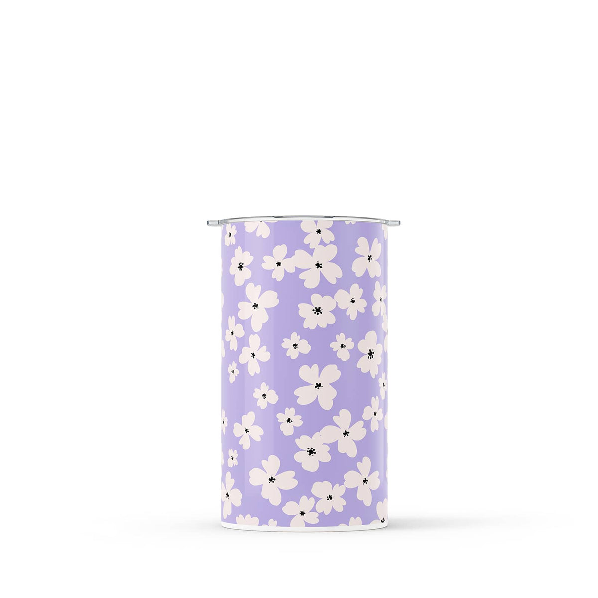 Purple Floral 340ml Reusable Coffee Cup By Hydronair
