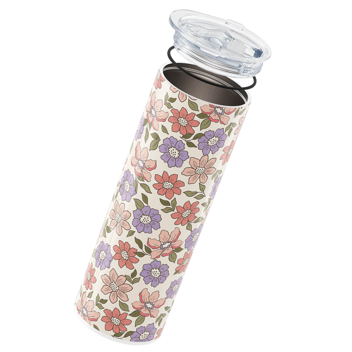 Purple Floral 560ml Cup By Hydronair