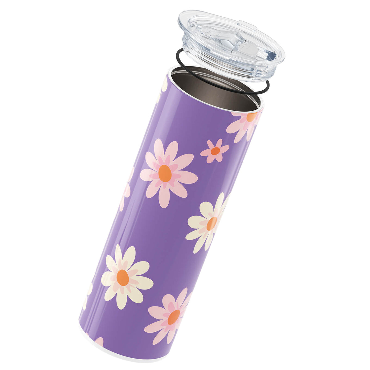 Purple Floral Insulated 20oz Cup