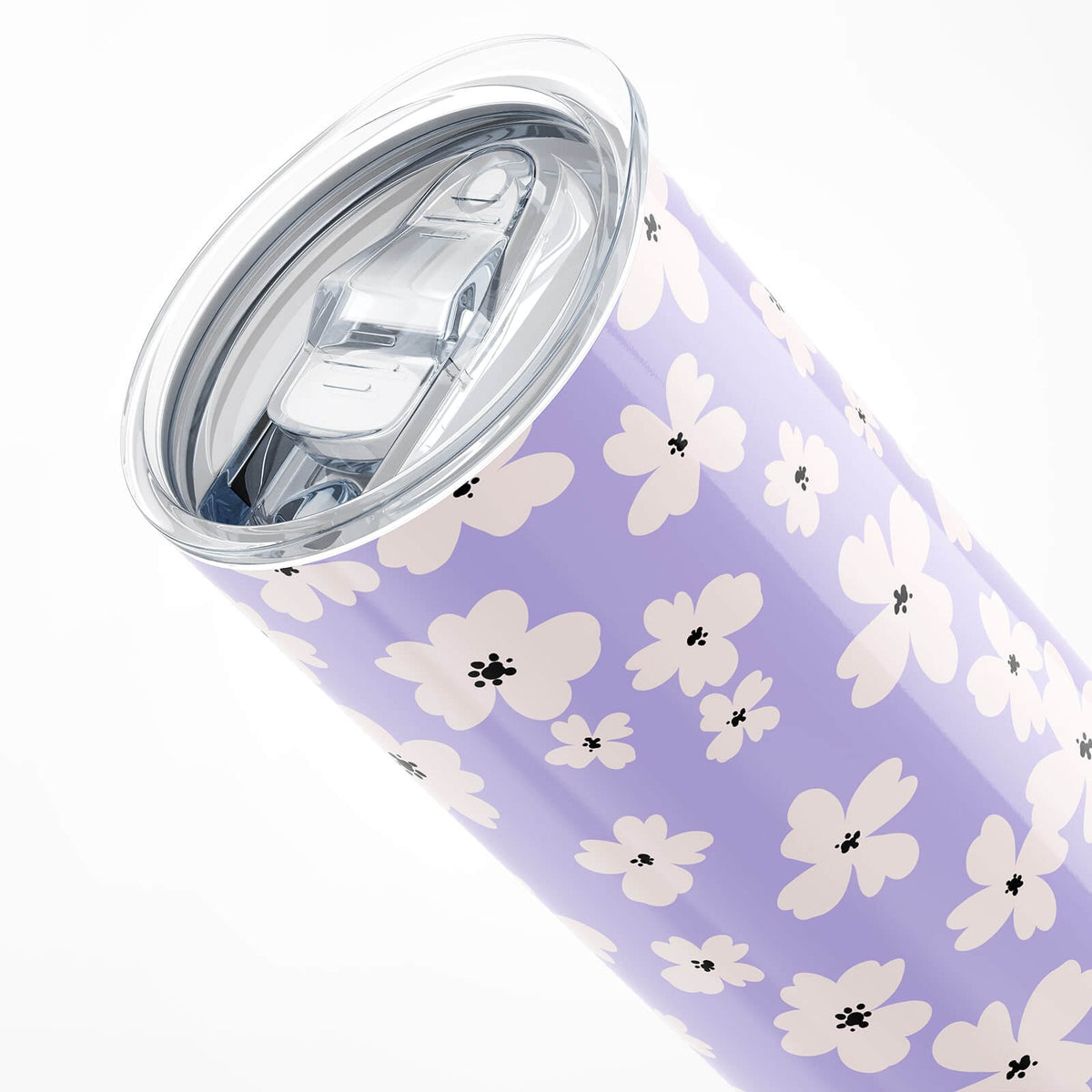 Purple Floral Insulated 20oz Tumbler 