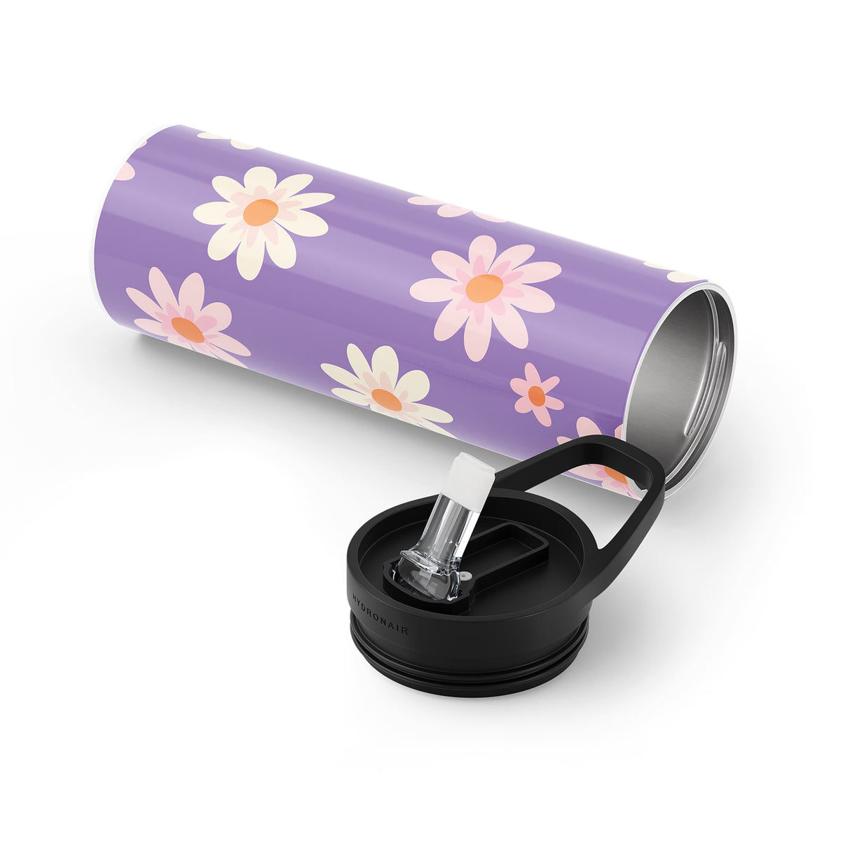 Purple Floral Metal 20oz Tumbler