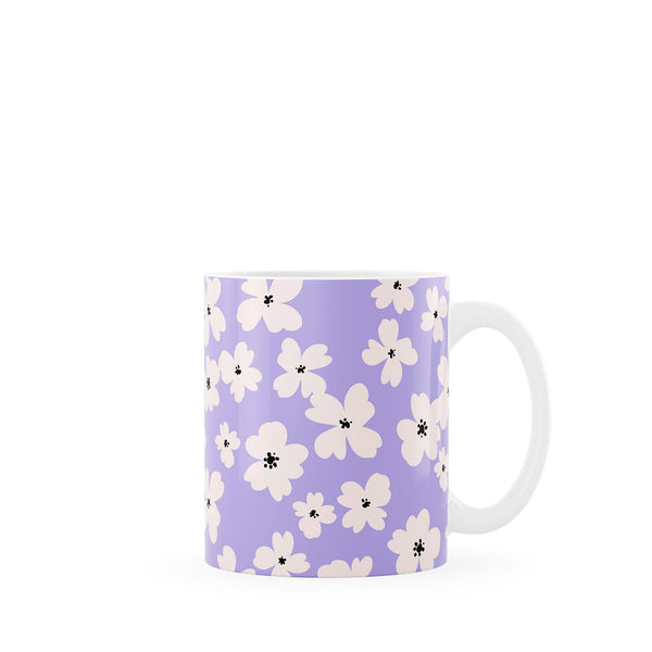 Purple Floral Mug