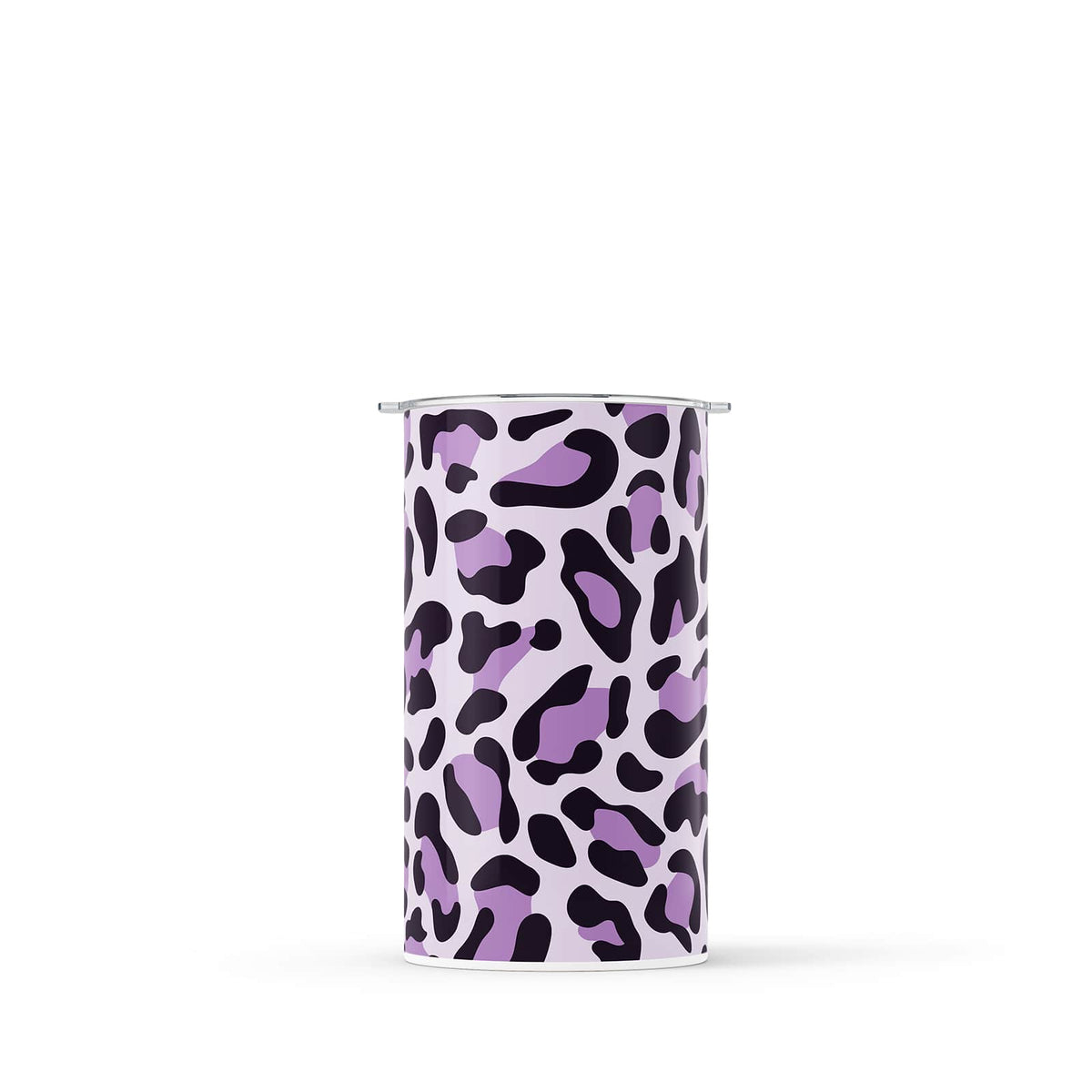 Purple Leopard Print Double Walled 12oz Cup