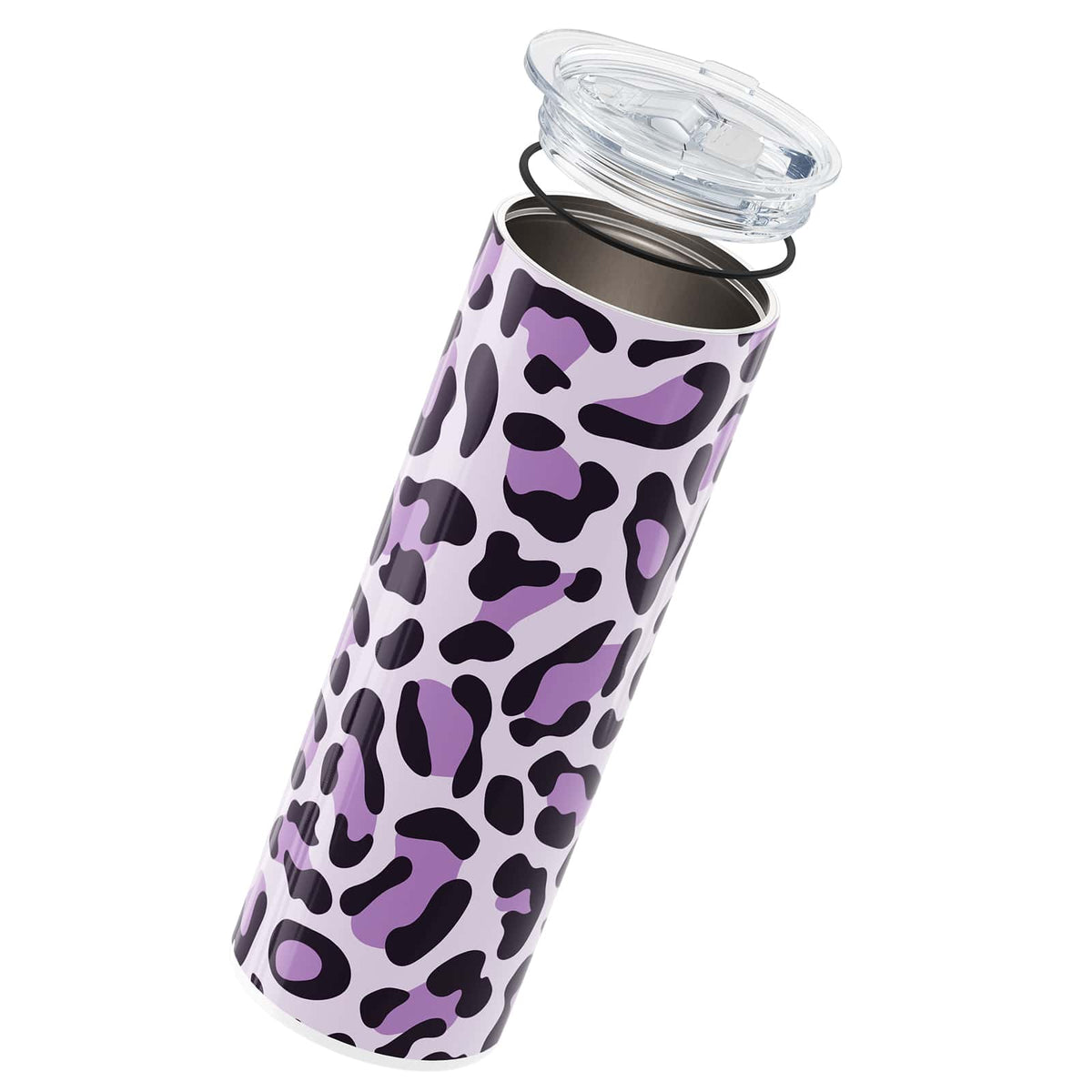 Purple Leopard Print Insulated 20oz Cup