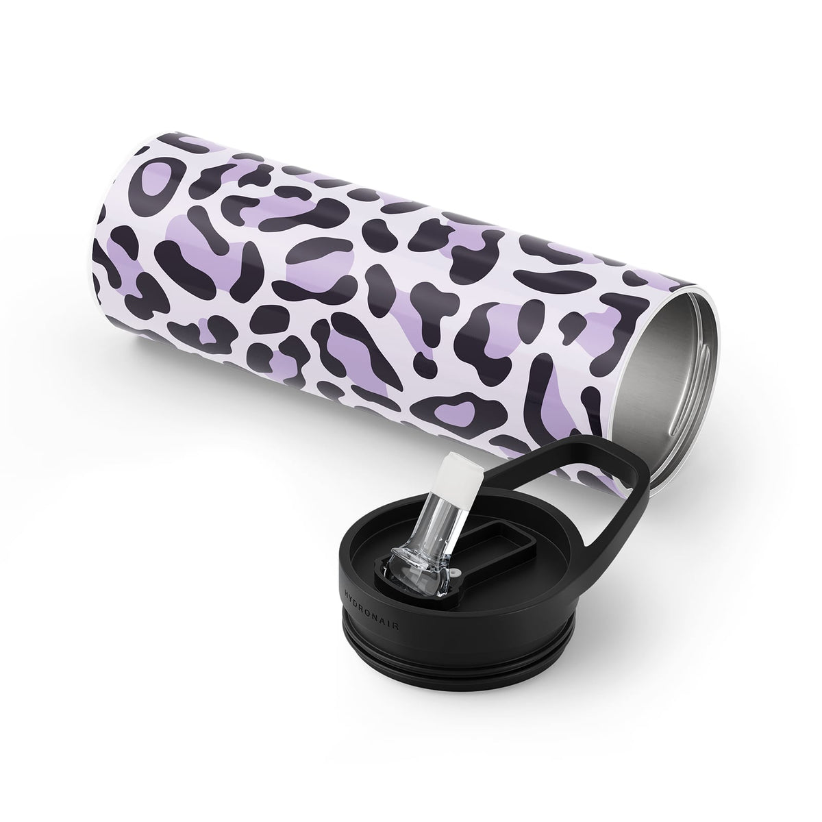 Purple Leopard Print Metal 20oz Tumbler