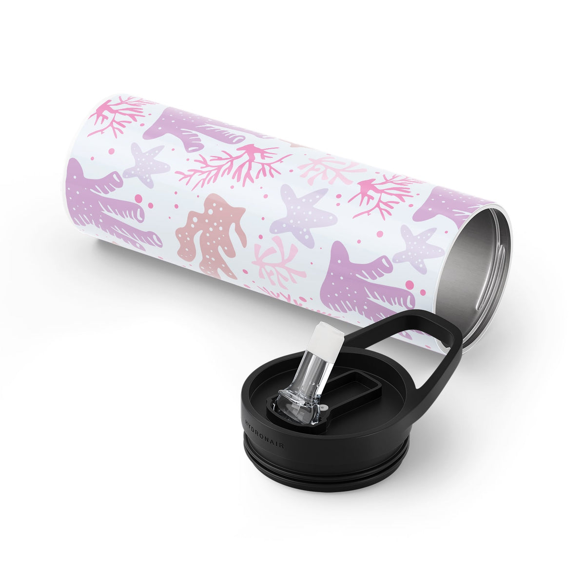 Purple Nautical 560ml Reusable Bottle By Hydronair