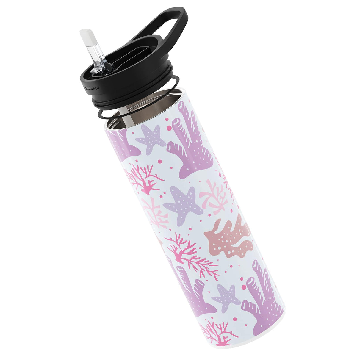 Purple Nautical 560ml Reusable Bottle By Hydronair