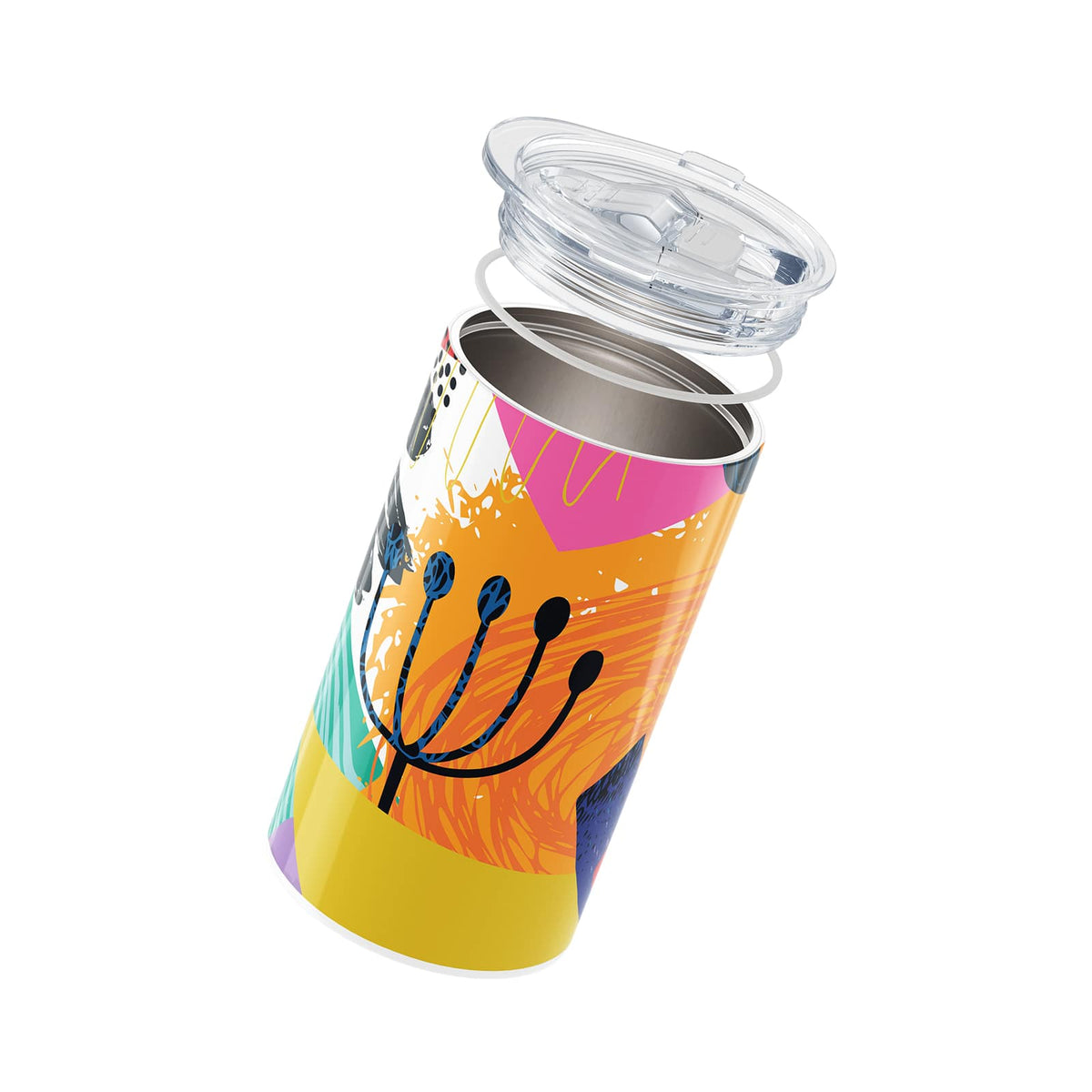 Red Abstract 340ml Coffee Cup By Hydronair