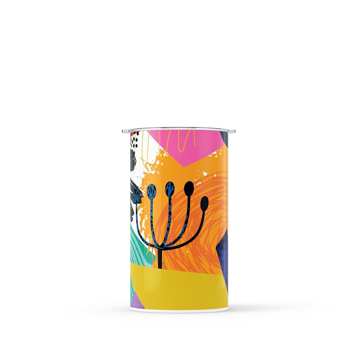 Red Abstract 340ml Reusable Coffee Cup By Hydronair