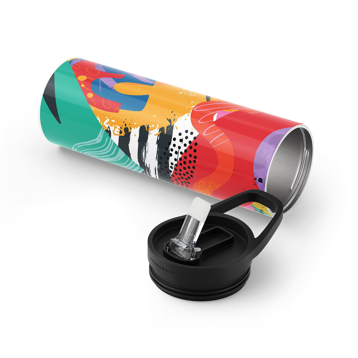 Red Abstract 560ml Bottle By Hydronair