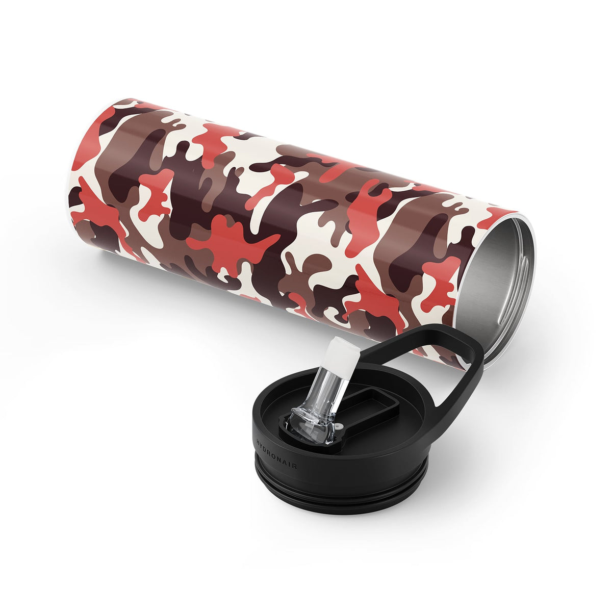 Red Camouflage 560ml Reusable Bottle By Hydronair