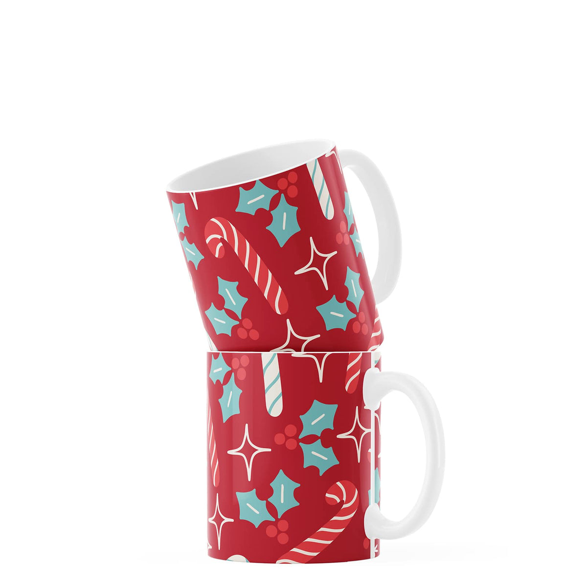 Red Candy Cane Coffee Mug