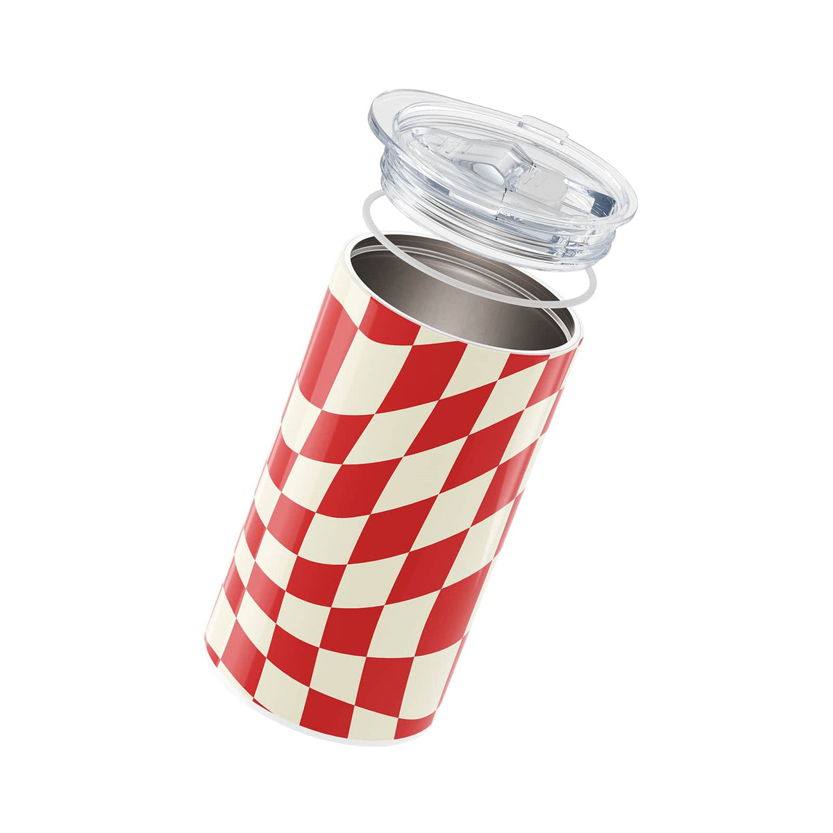 Red Checkered Insulated 12oz Cup