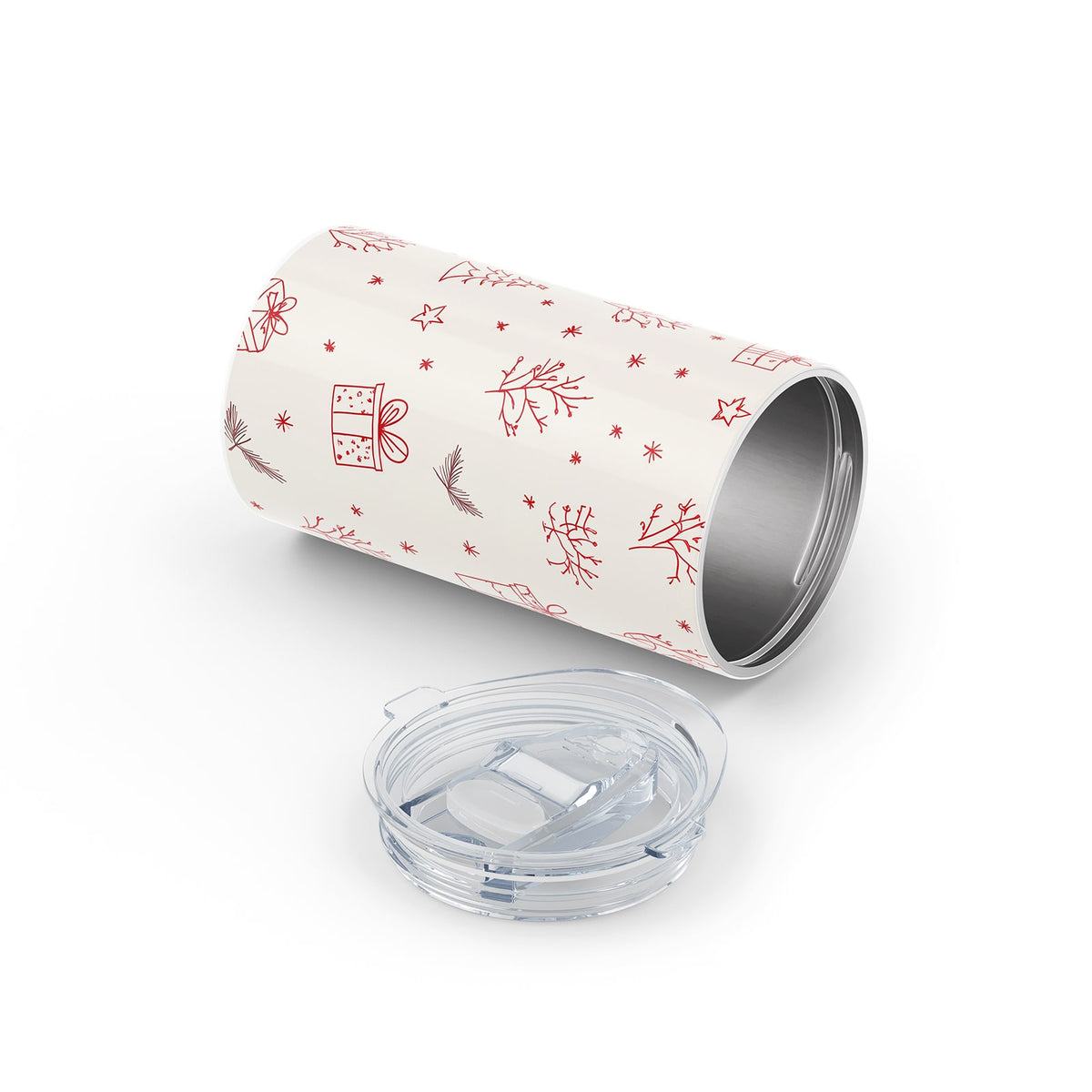 Red Christmas 340ml Reusable Cup By Hydronair 