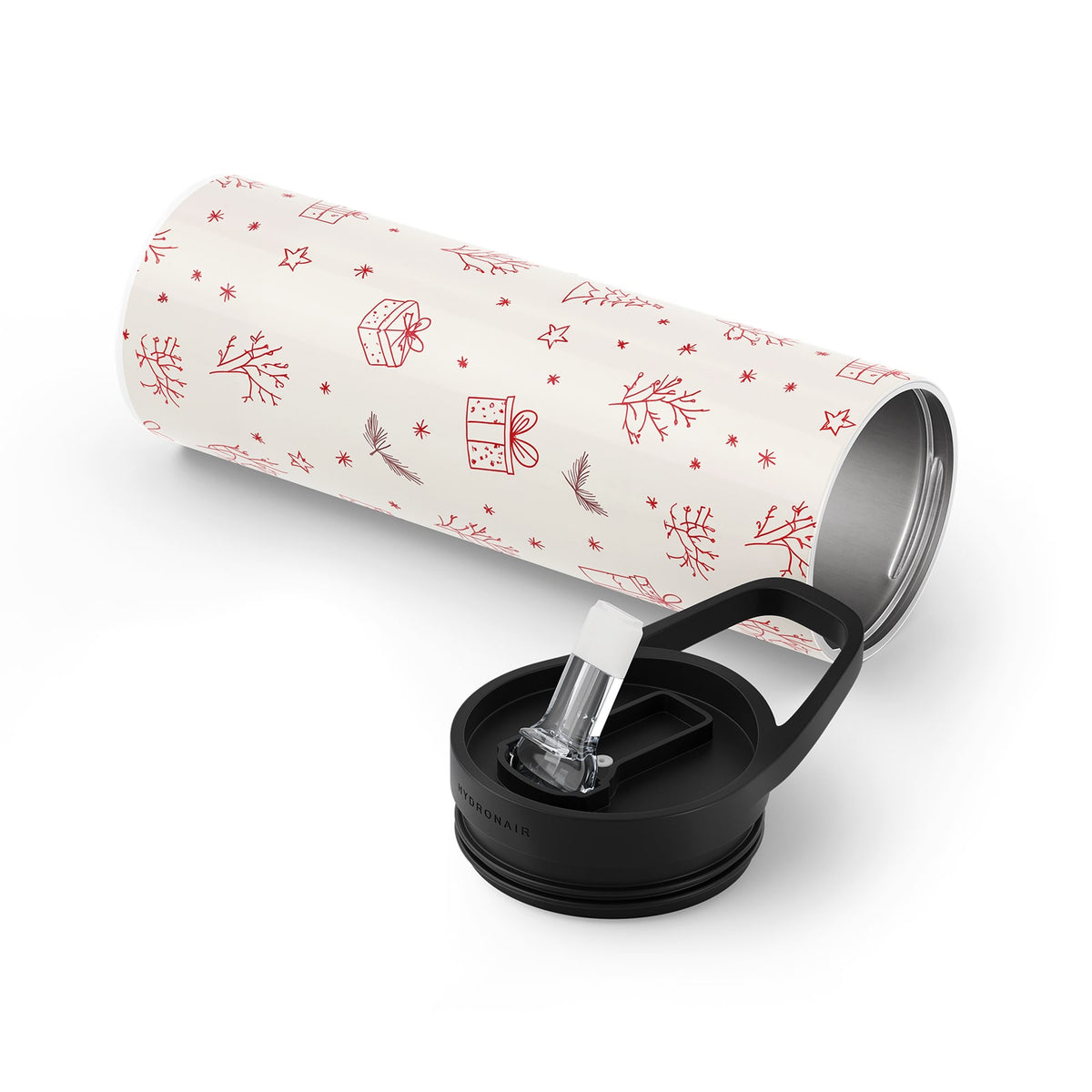 Red Christmas 560ml Bottle By Hydronair