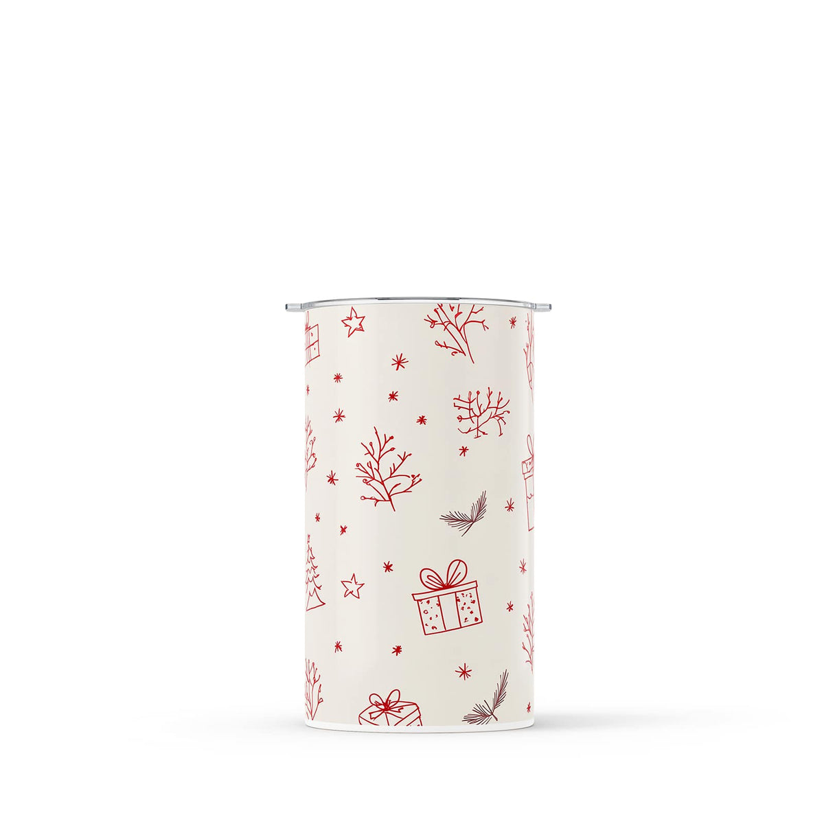 Red Christmas 340ml Reusable Coffee Cup By Hydronair