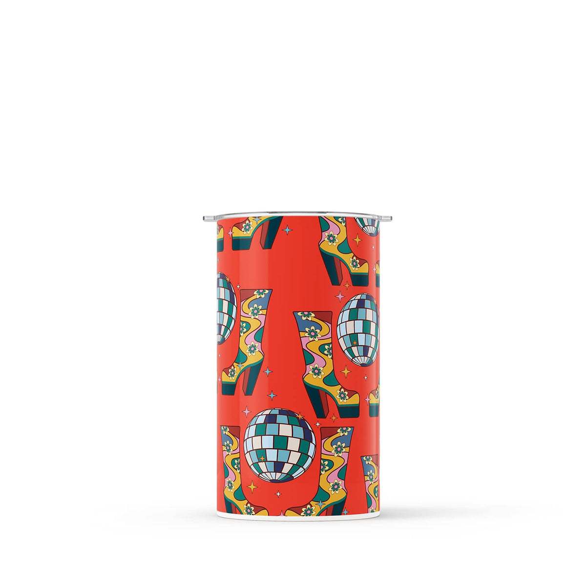 Red Disco Ball Double Walled 12oz Cup