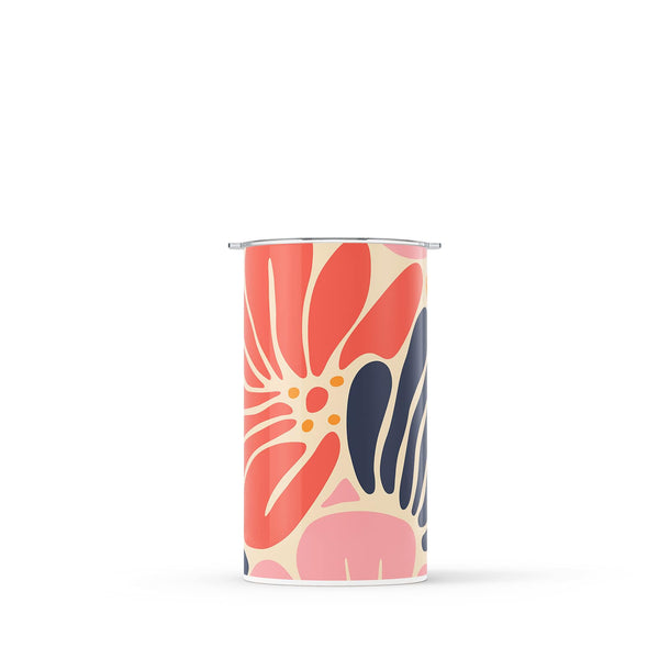 Red Floral Spring 340ml Reusable Coffee Cup By Hydronair 