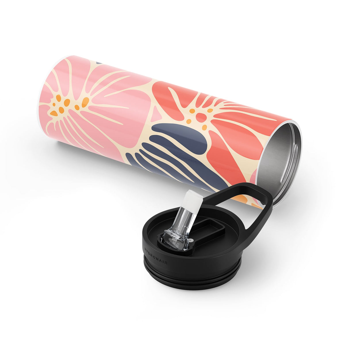 Red Floral Spring 560ml Bottle By Hydronair