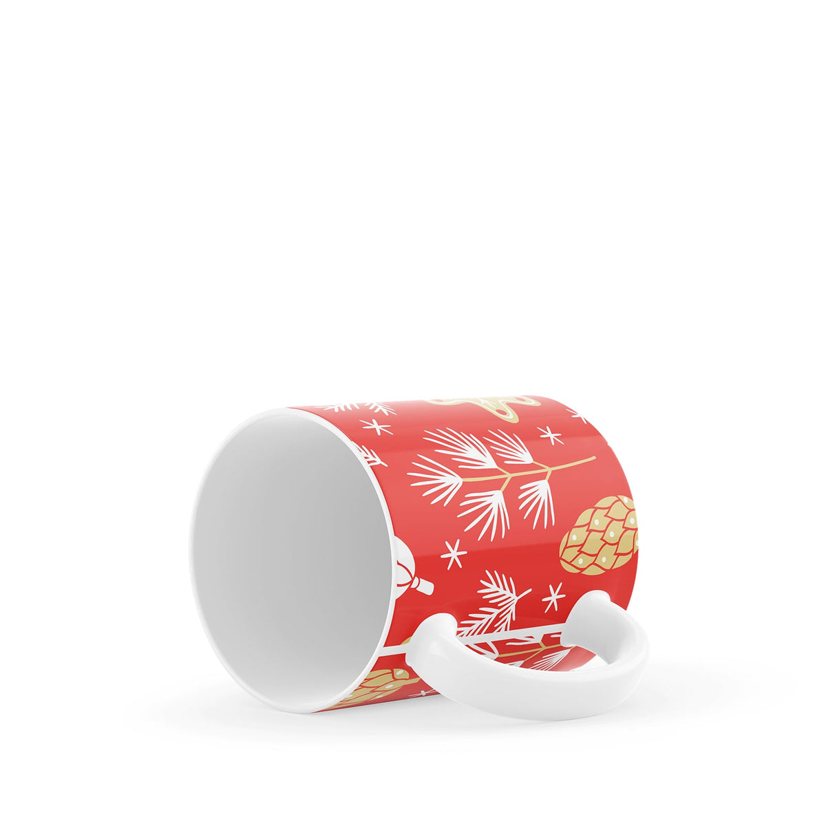 Red Winter Ceramic Mug