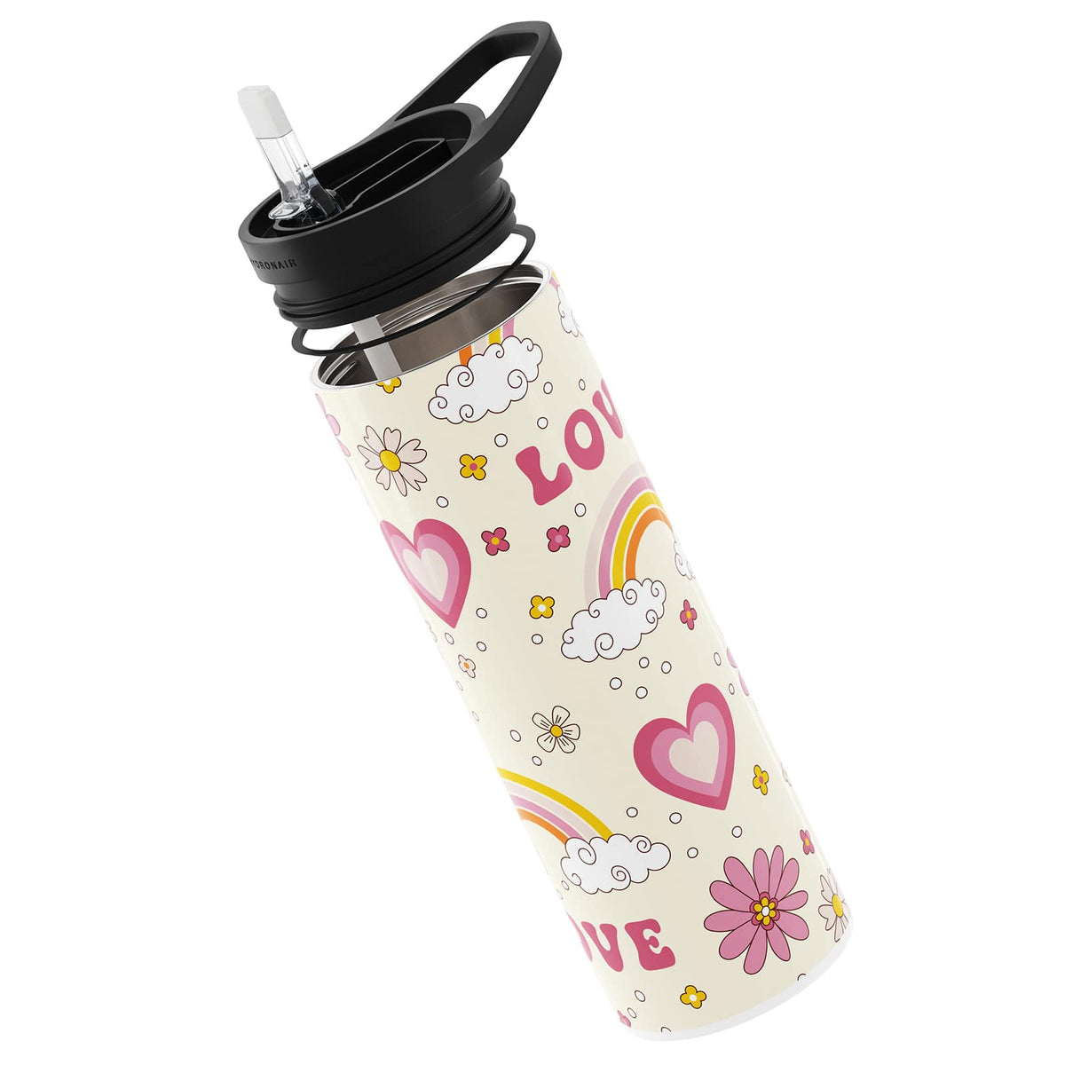 Retro Floral Double Walled 20oz Bottle
