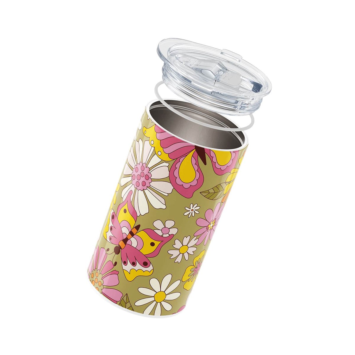 Retro Floral Insulated 12oz Cup