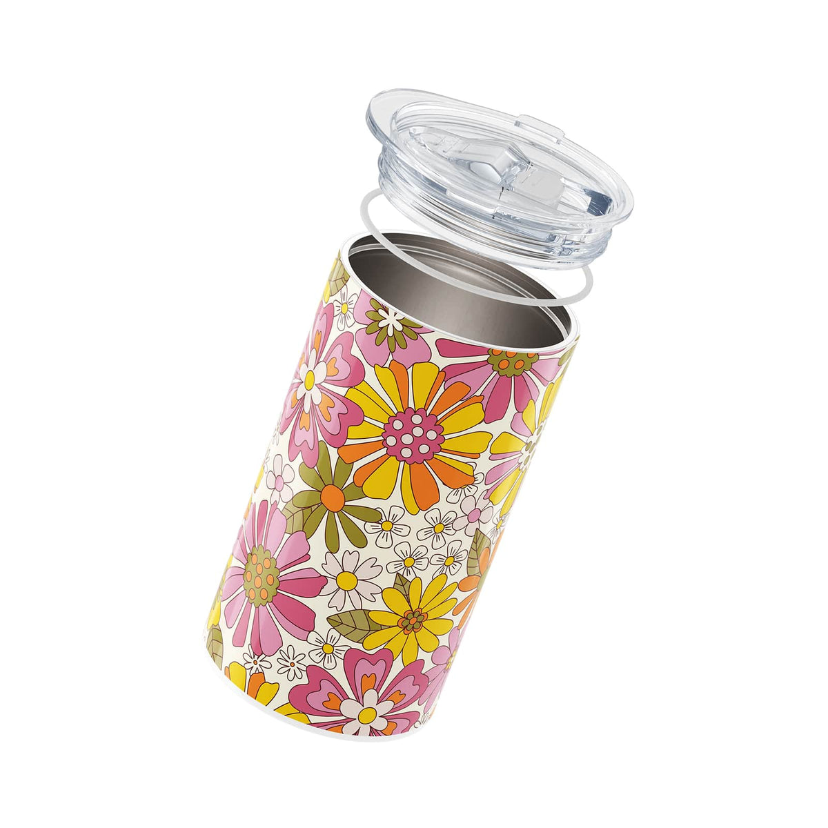 Retro Floral Insulated 12oz Cup