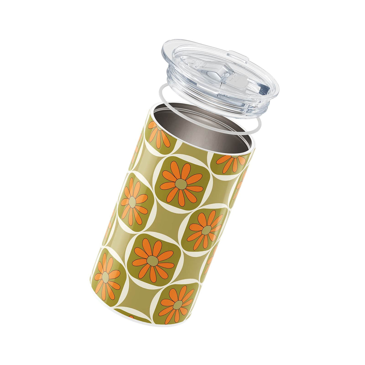 Retro Floral Insulated 12oz Cup