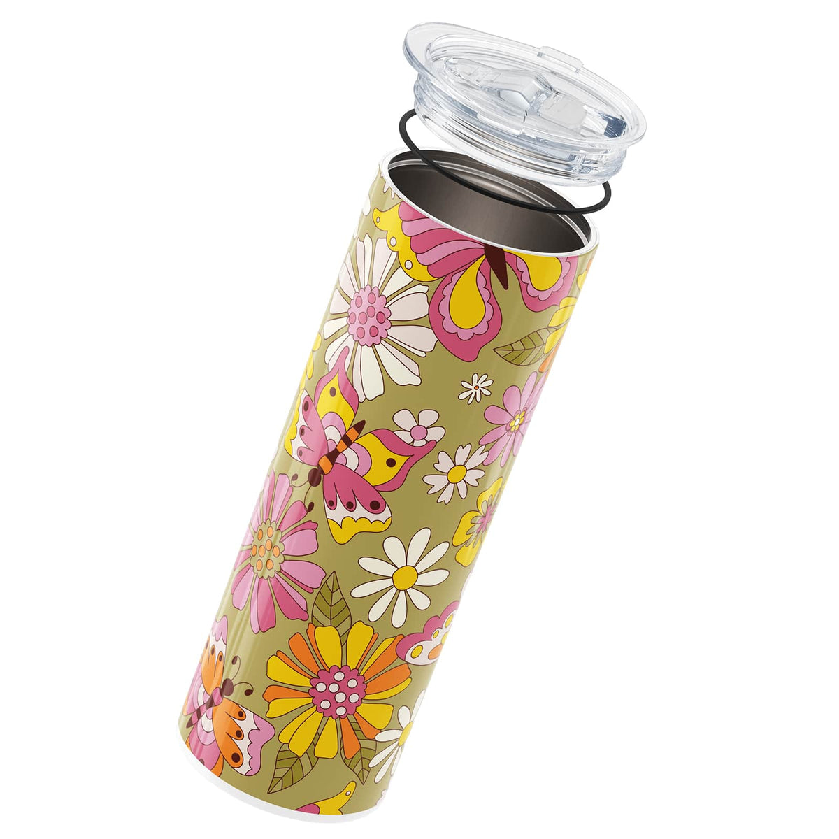 Retro Floral Insulated 20oz Cup