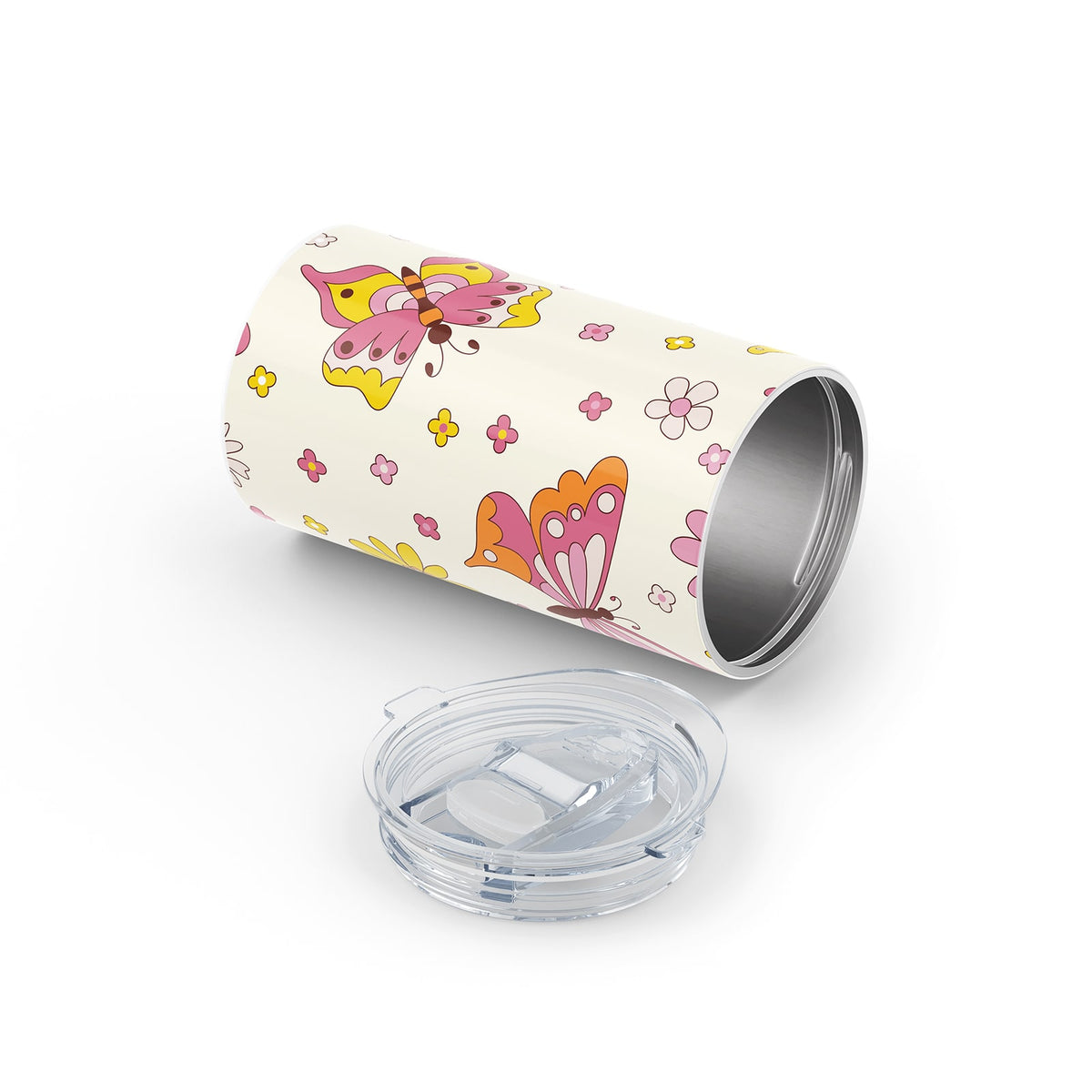 Retro Floral Metal 12oz Tumbler
