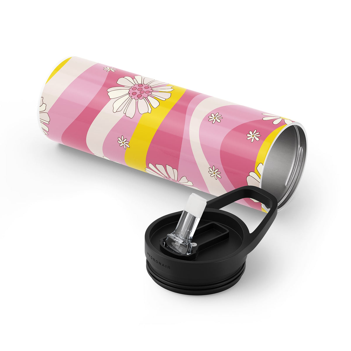 Retro Floral Metal 20oz Tumbler