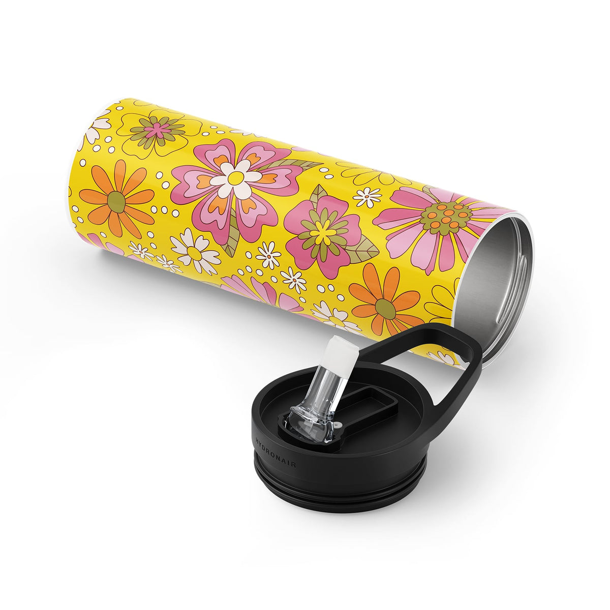 Retro Floral Metal 20oz Tumbler