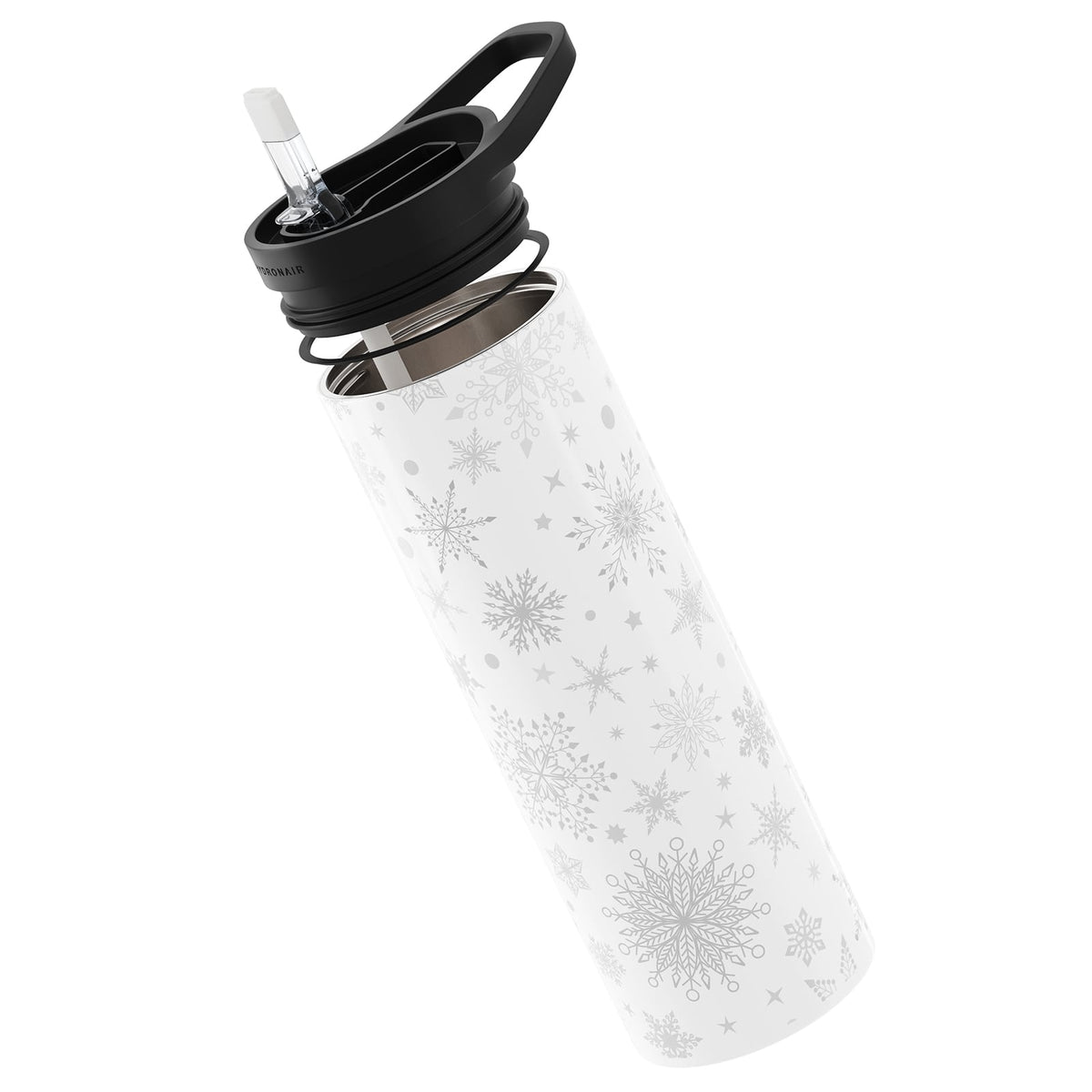 Silver Winter 560ml Reusable Bottle By Hydronair