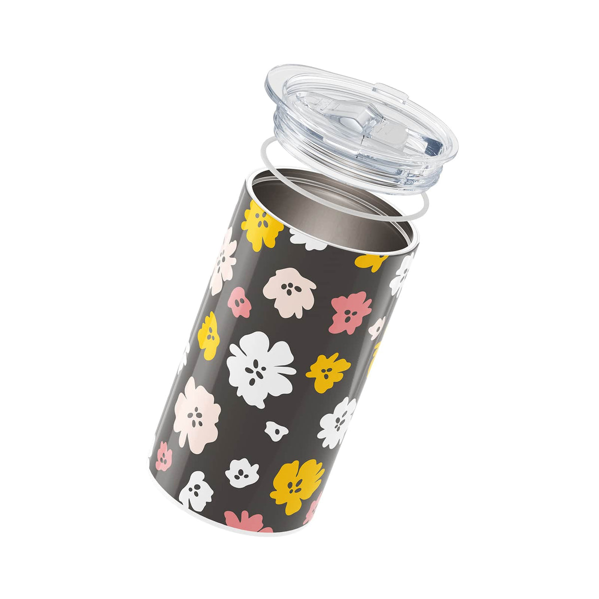 Spring Black Floral 340ml Coffee Cup By Hydronair 