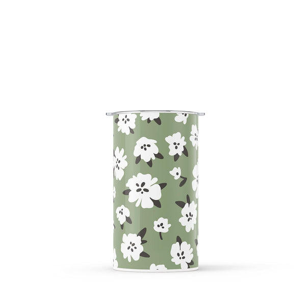 Spring Green Floral 340ml Reusable Coffee Cup By Hydronair 