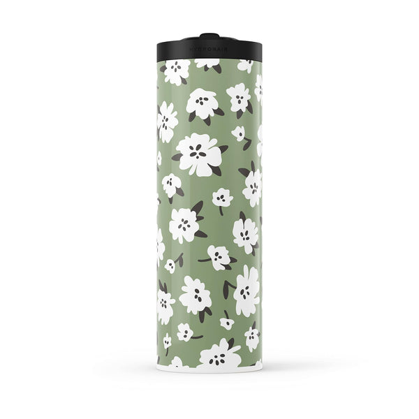 Spring Green Floral 560ml Water Bottle By Hydronair