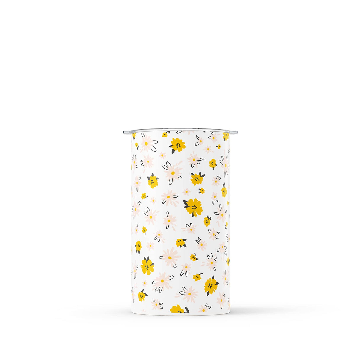 Spring White Floral 340ml Reusable Coffee Cup By Hydronair 