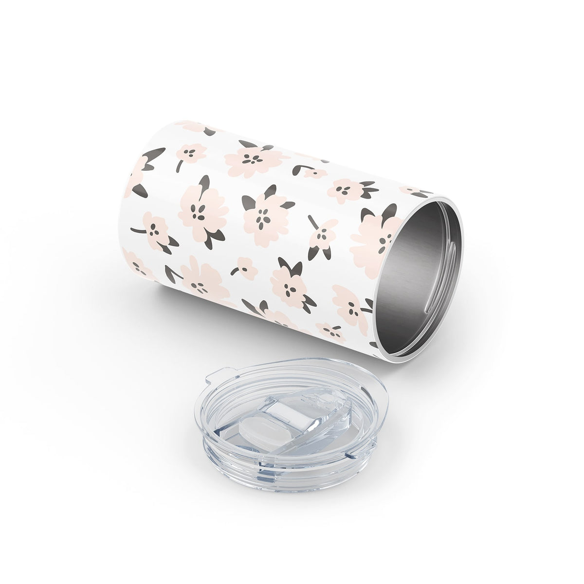 Spring White Floral 340ml Reusable Cup By Hydronair 