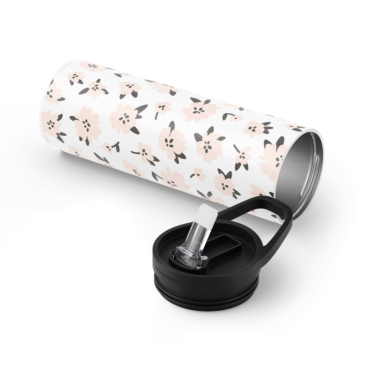 Spring White Floral 560ml Reusable Bottle By Hydronair