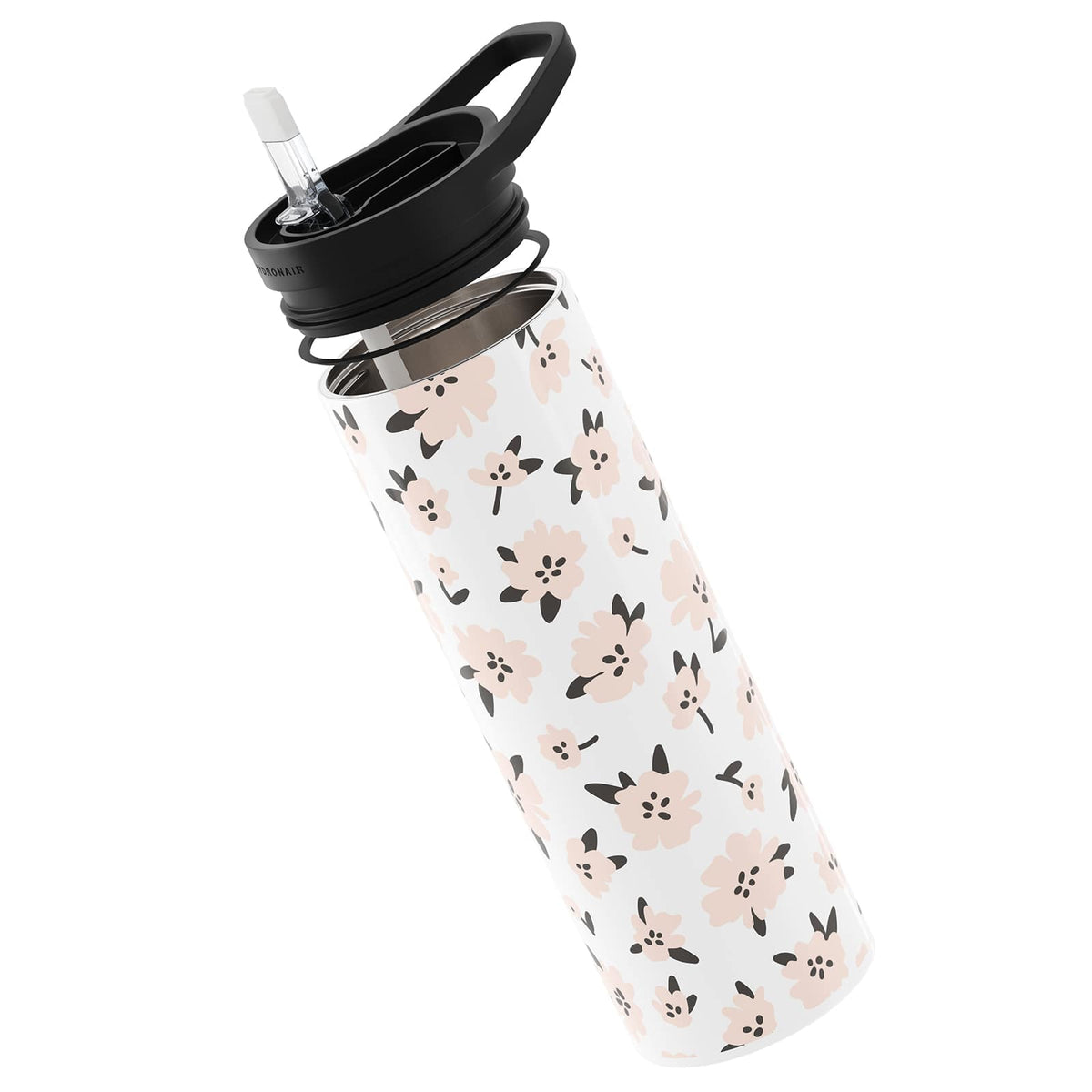 Spring White Floral 560ml Reusable Bottle By Hydronair