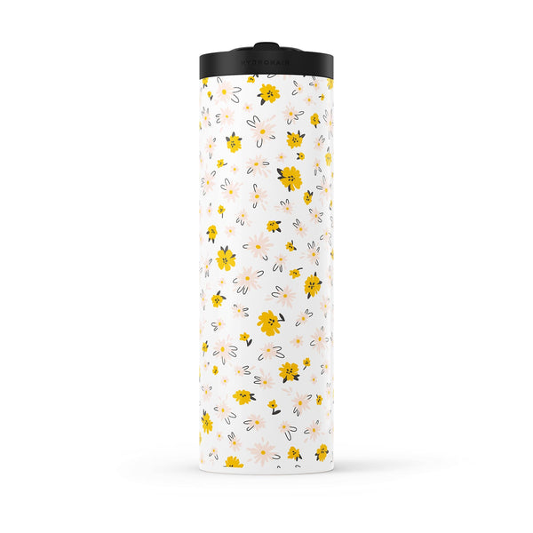 Spring White Floral 560ml Water Bottle By Hydronair